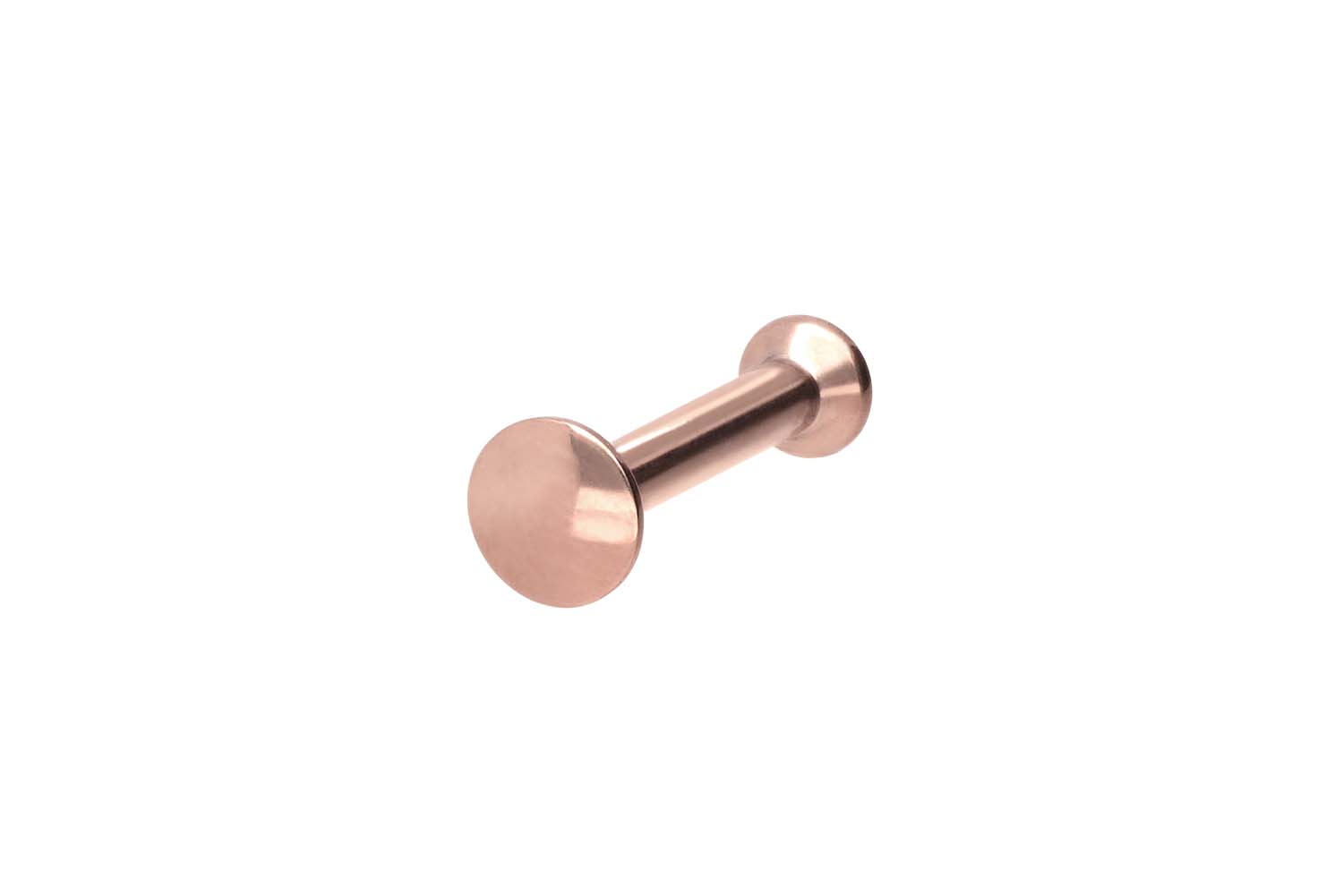 Chirurgenstahl Triple Piercing Mini Labret mit Innengewinde FLAT-DISC